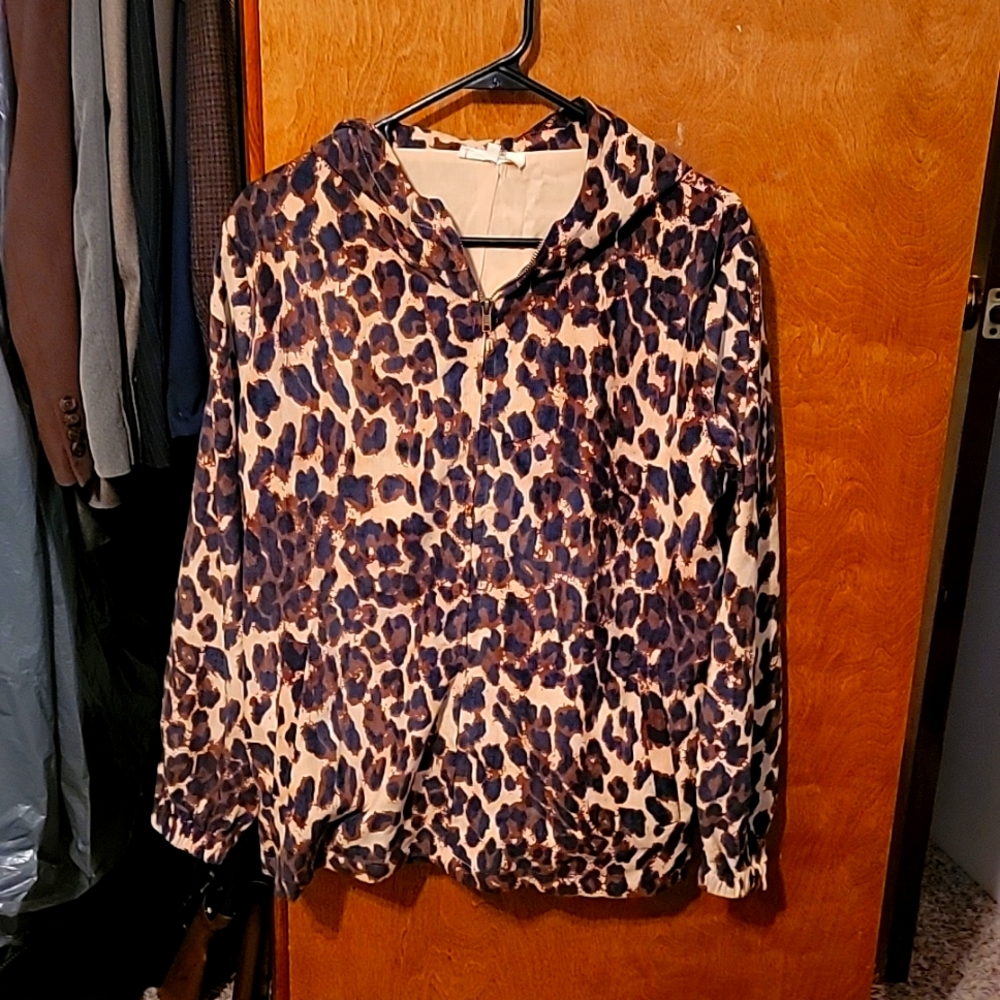 Animal print cardigan